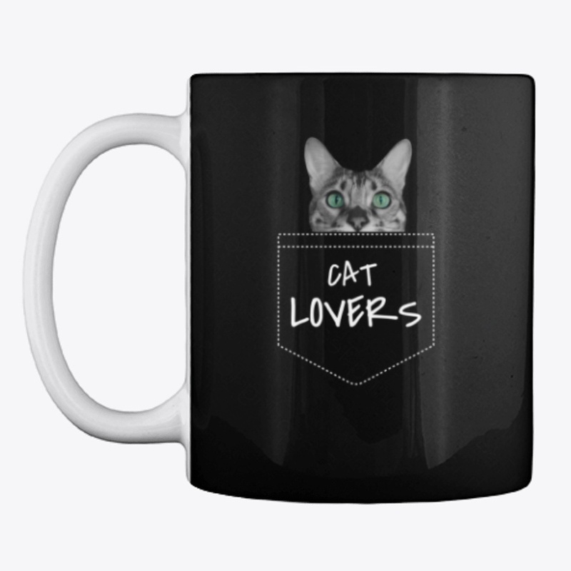 POCKET CAT LOVERS T SHIRT, GIFT T SHIRT.
