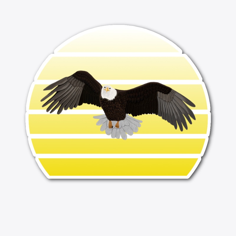 jz.birds Bald Eagle Bird Animal Art