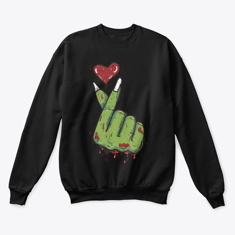 Halloween Zombie hand with heart