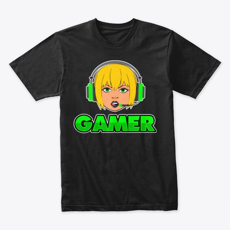 Blonde Gamer Girl