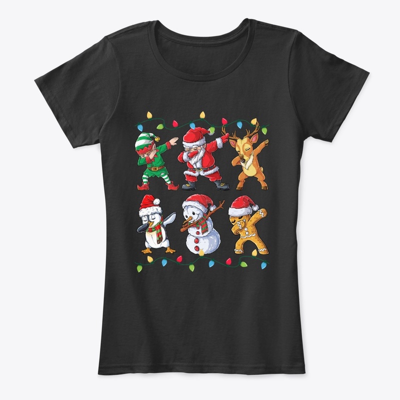 Dabbing Santa Elf Friends Christmas Gift