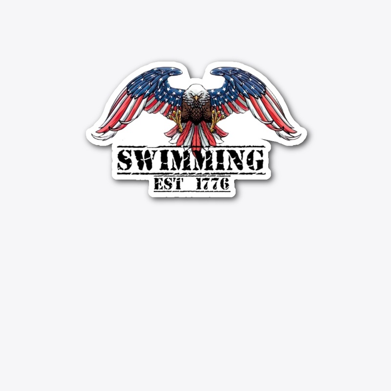 Eagle Swimming