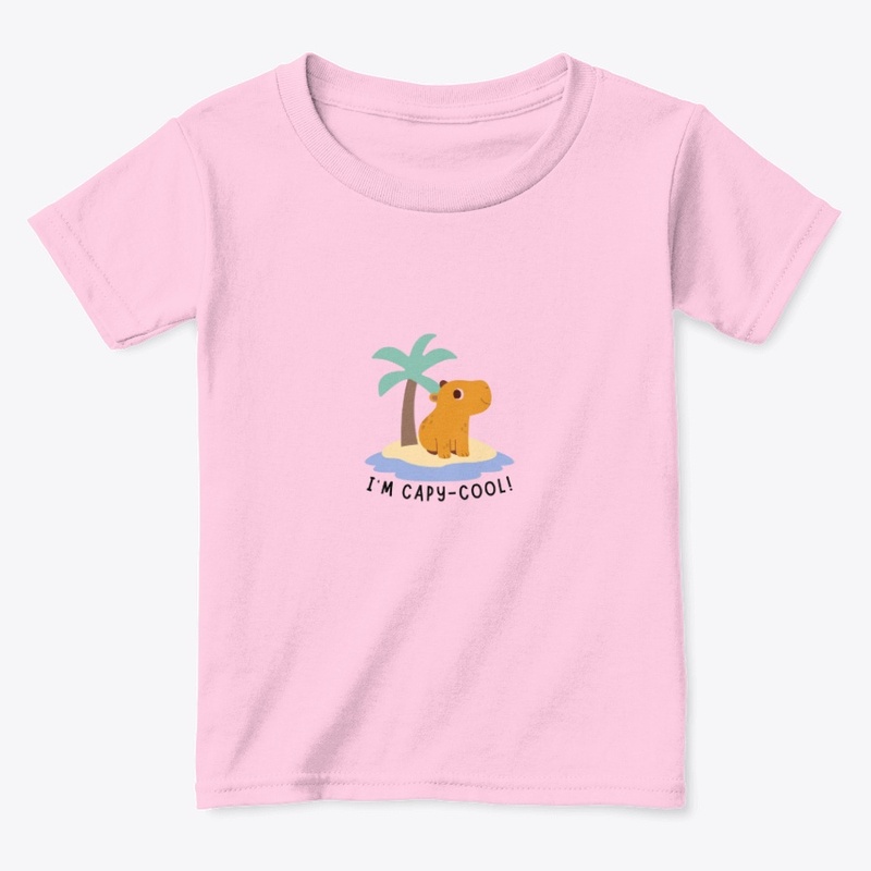 Capy-Cool – Cute Capybara Tee for Kids.