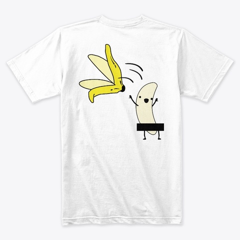Banana White Kaos Back
