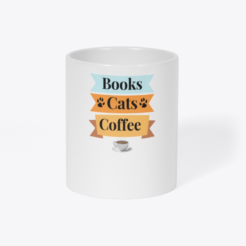 Books, Cats, Coffee.