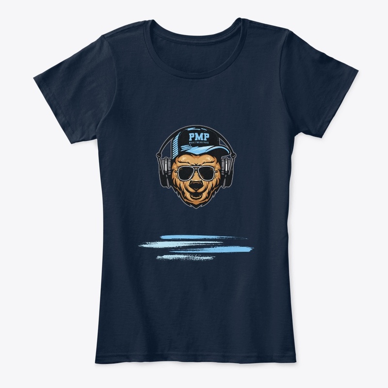 Women's Blue PMP tee (multiple colors)