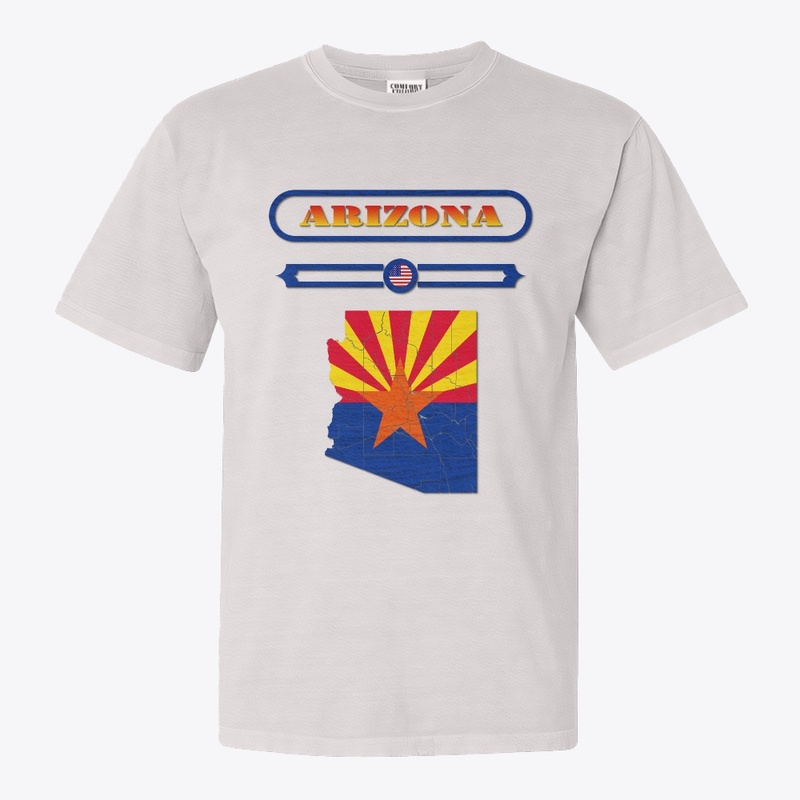ARIZONA MAP, ARIZONA, USA. SAMER BRASIL