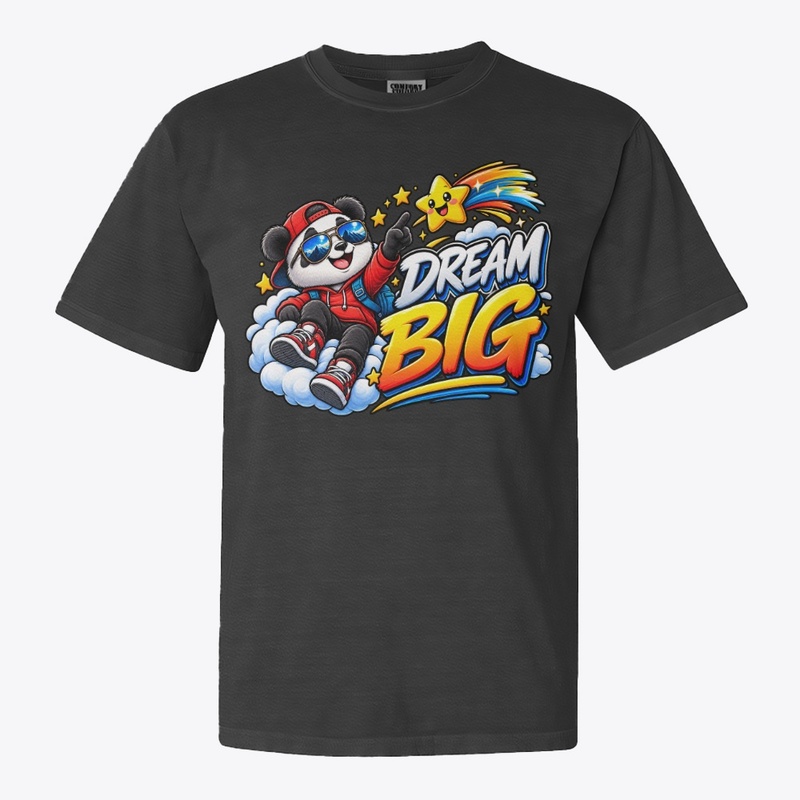 Dream Big – Cool Panda & Shooting Star 