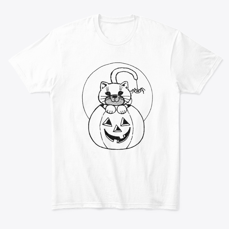 "Halloween Cat & Pumpkin Coloring Fun"