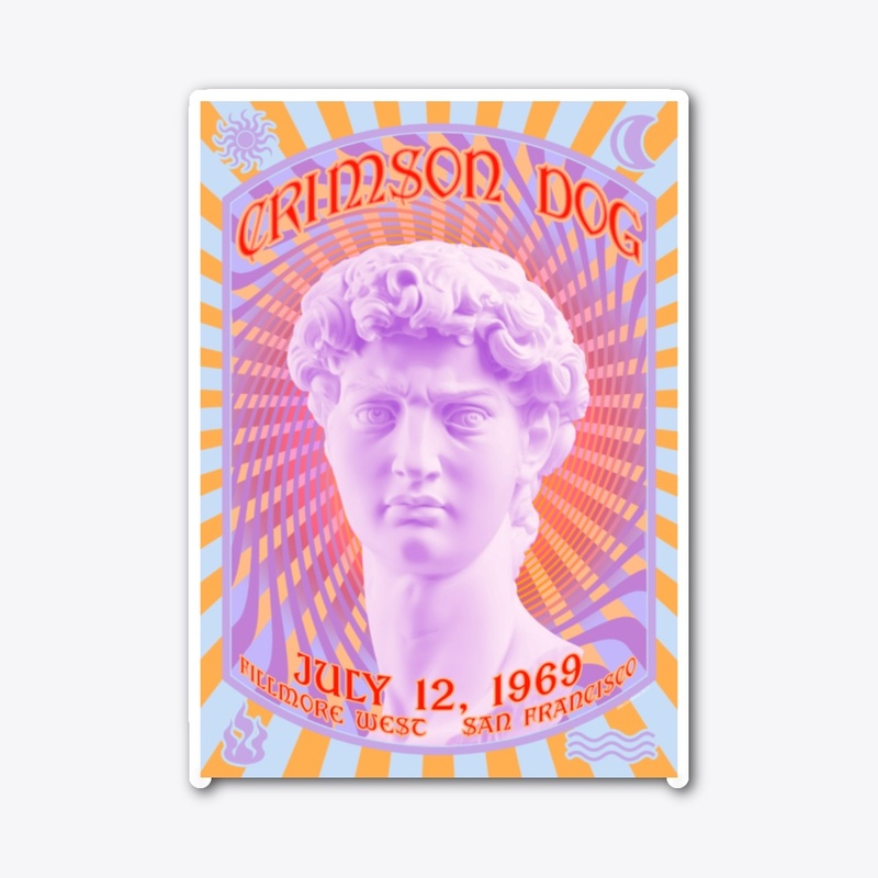 Psychedelic Poster - Crimson Dog
