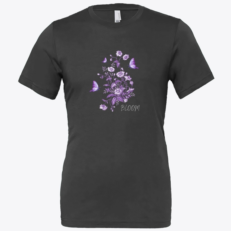 butterfly flower tshart
