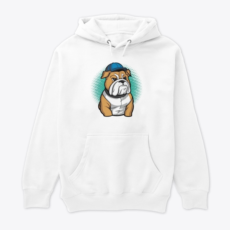 bulldog cartoon style Sleeve T Shirt