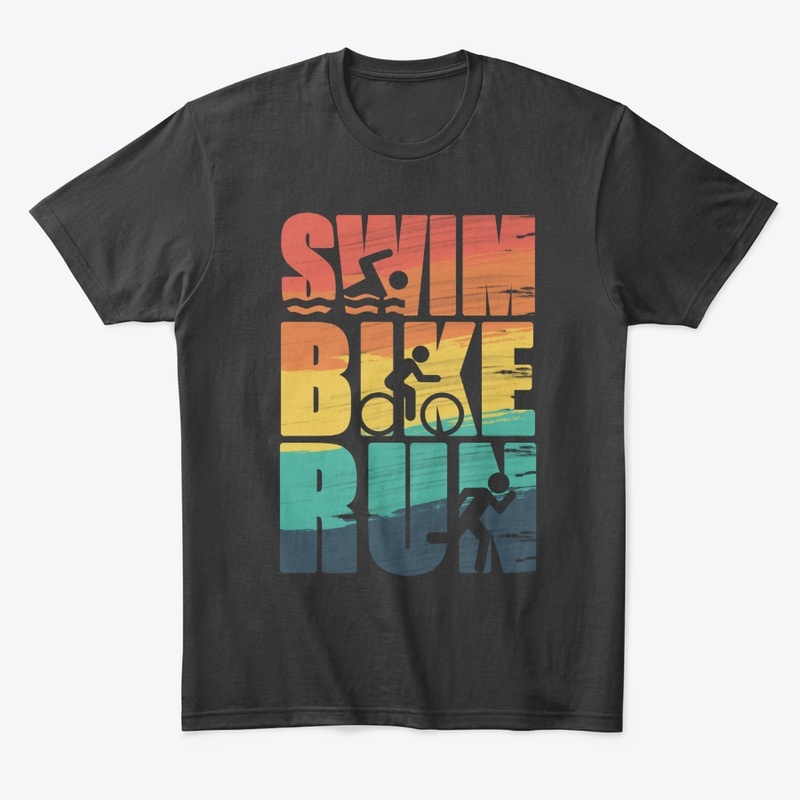 Triathlon Sports swim bike run T-Shirt