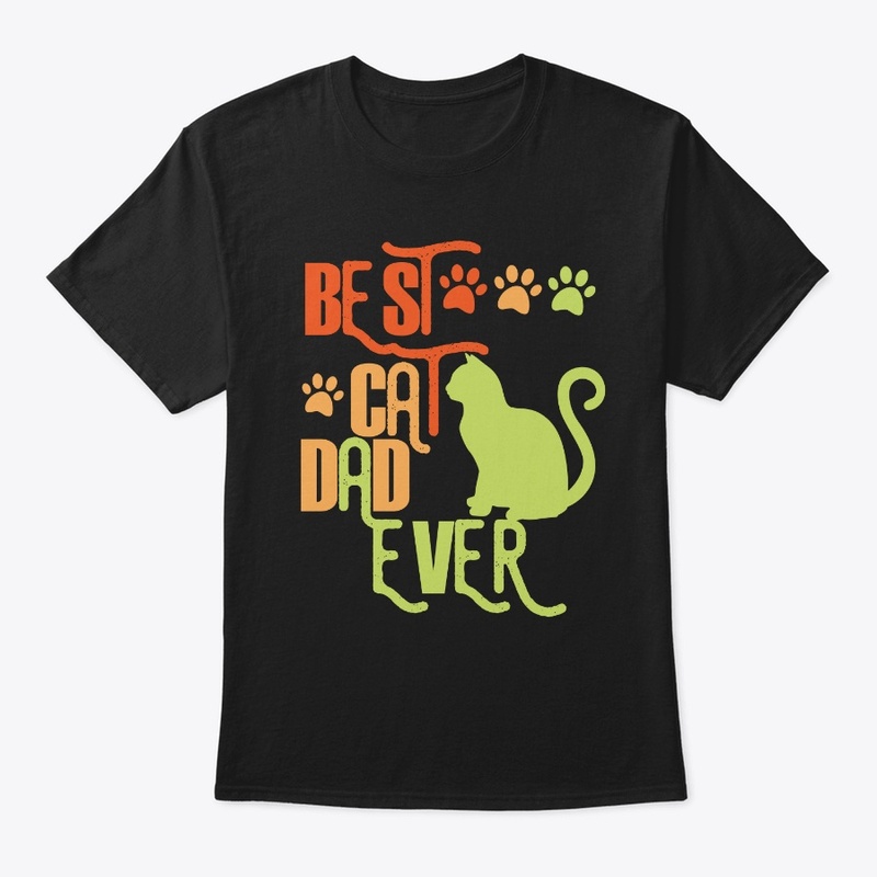 Best Cat Dad Ever Funny T shirt