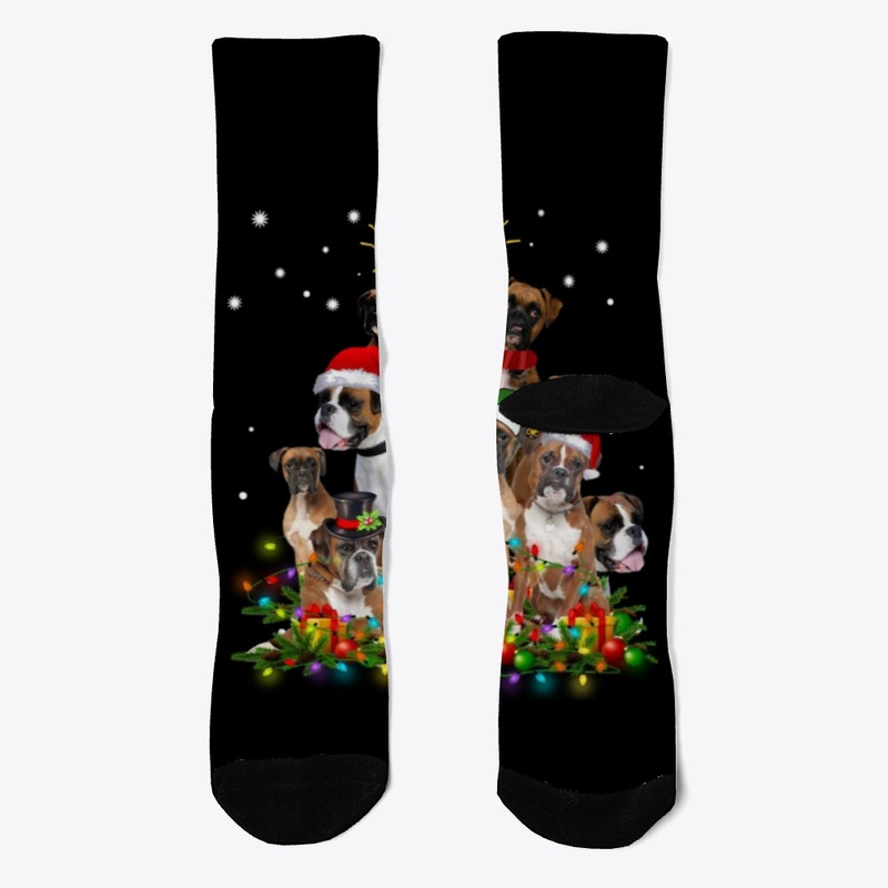 Boxer Dog Christmas T-Shirts
