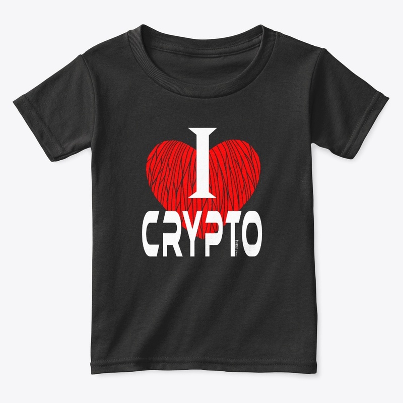 I love Crypto - white letters
