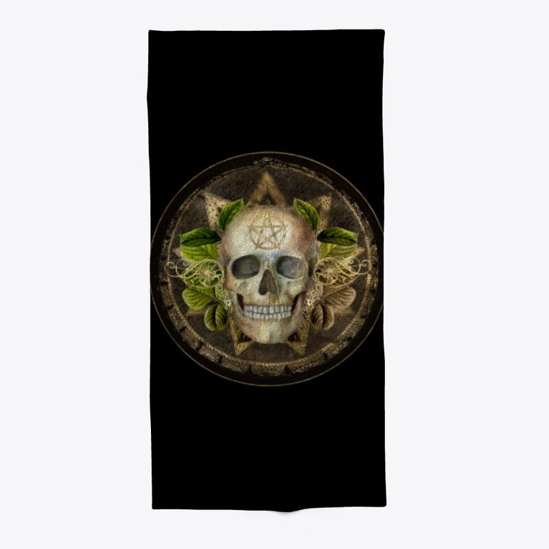 Witchy Pagan Skull