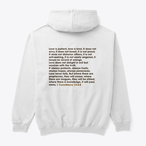 Fruits Of The Spirit White T-Shirt Back
