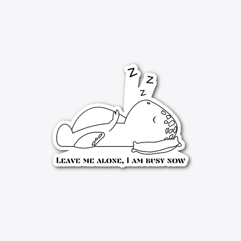 Hi Mr. Dinosaur Sticker-Sleeping