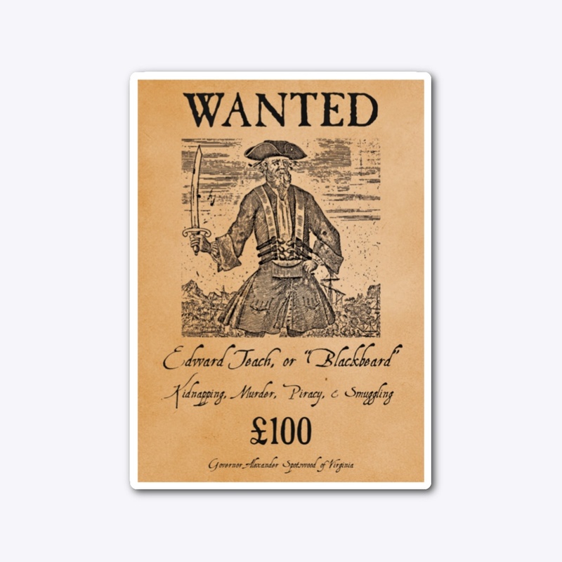 Blackbeard Wanted Poster