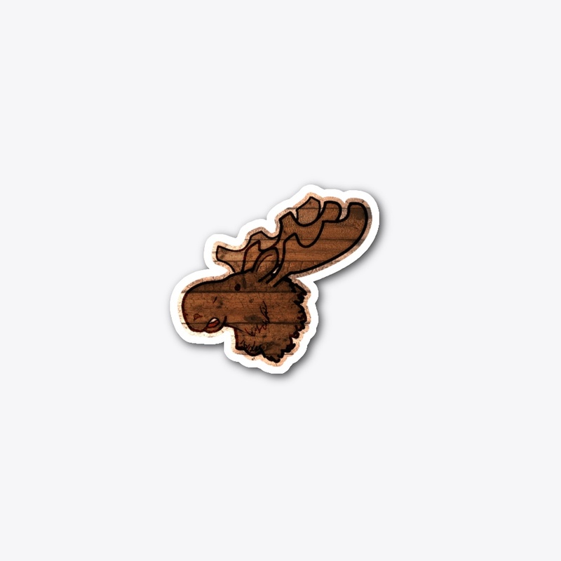 moose wood sticker