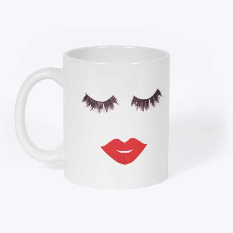 Lashes and Lipstick Mug