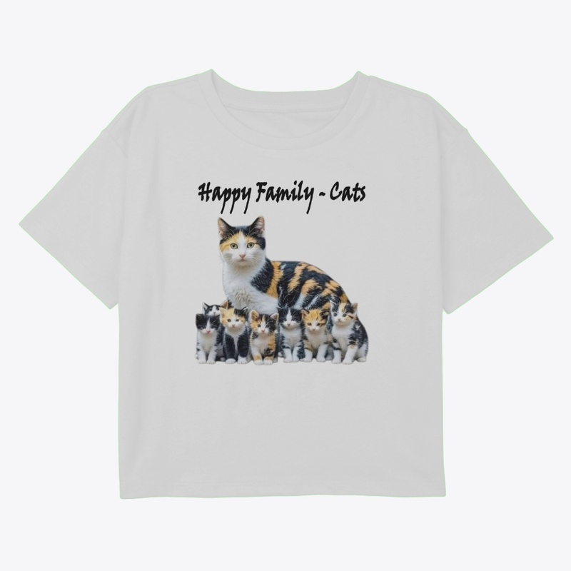 Happy Family Cats T-Shorts