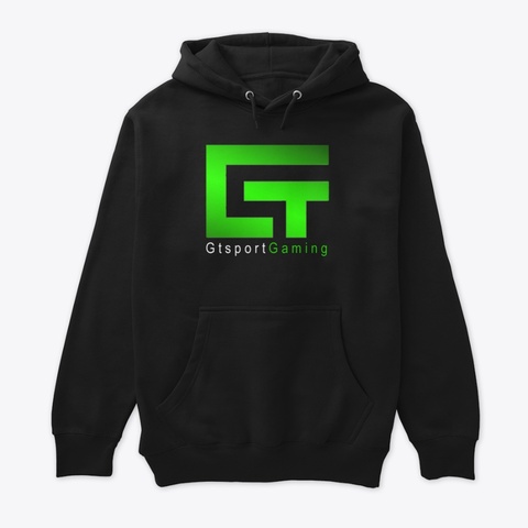 Gtsport Gaming
 Black T-Shirt Front