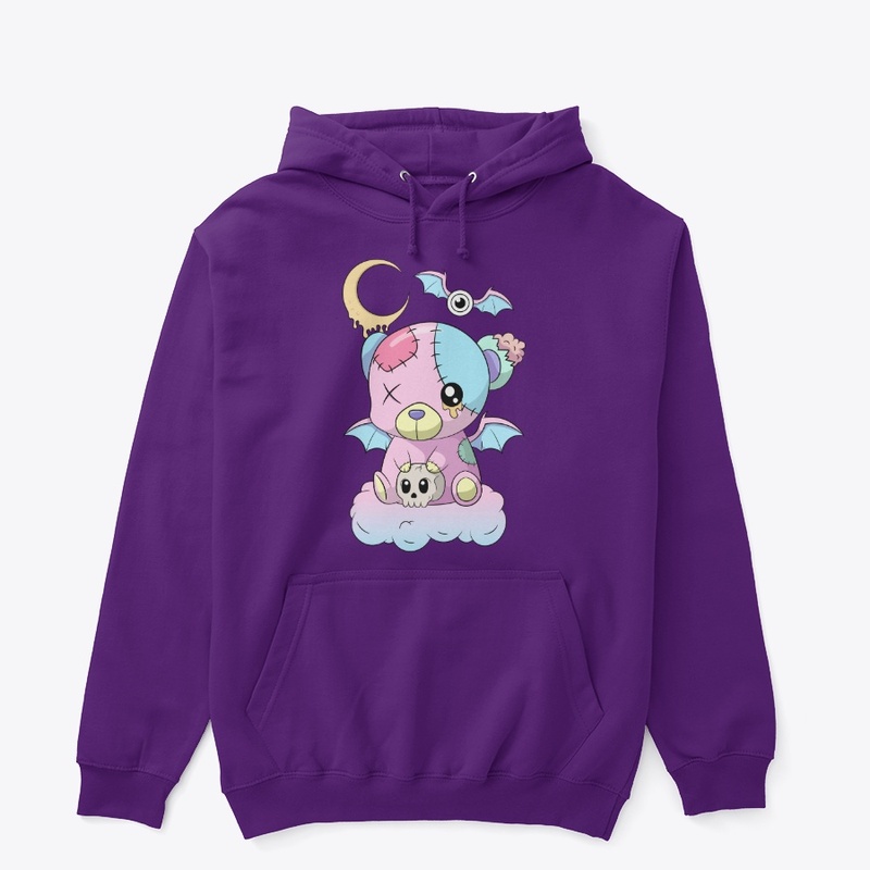 Pastel Goth Teddy #one - Classic Hoodie
