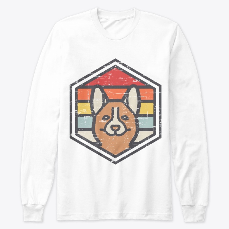 Retro Badge Corgi Light