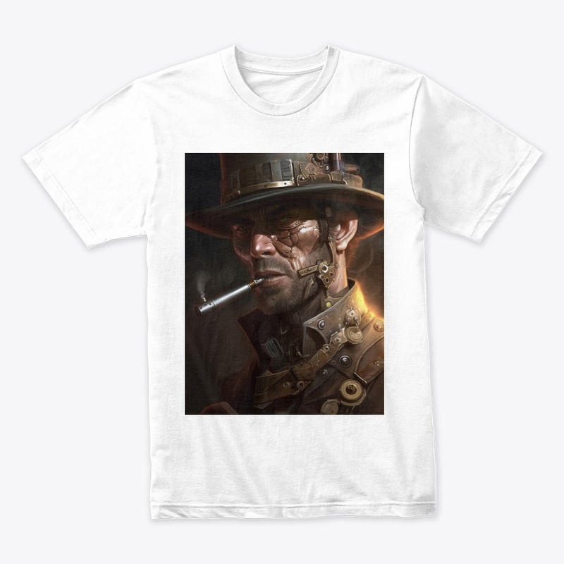 Futuristic, Steampunk Cowboy