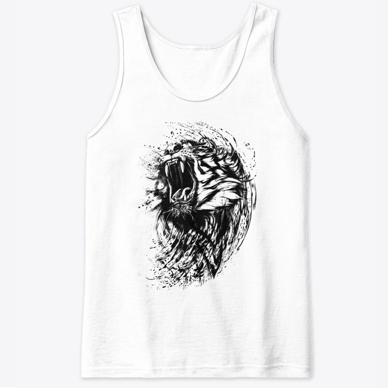Roaring tiger