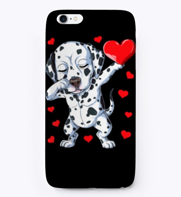 Dabbing Dalmatian Valentines Day Shirt