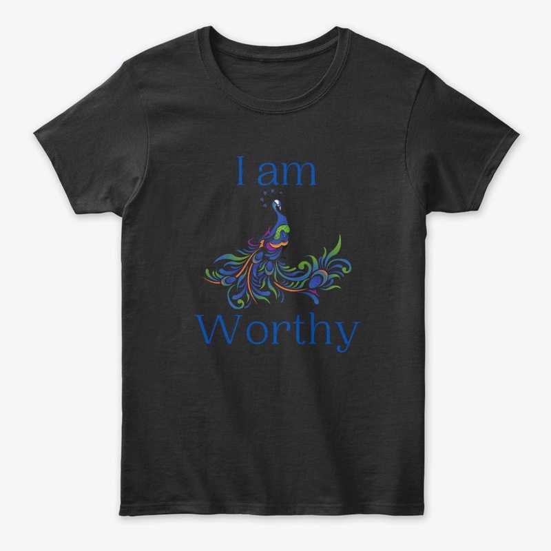 I Am Worthy Peacock Design 