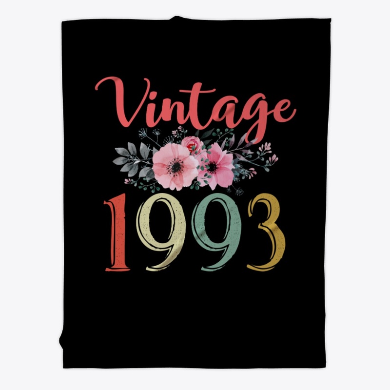 Vintage 1993 Floral 27th Birthday Gift
