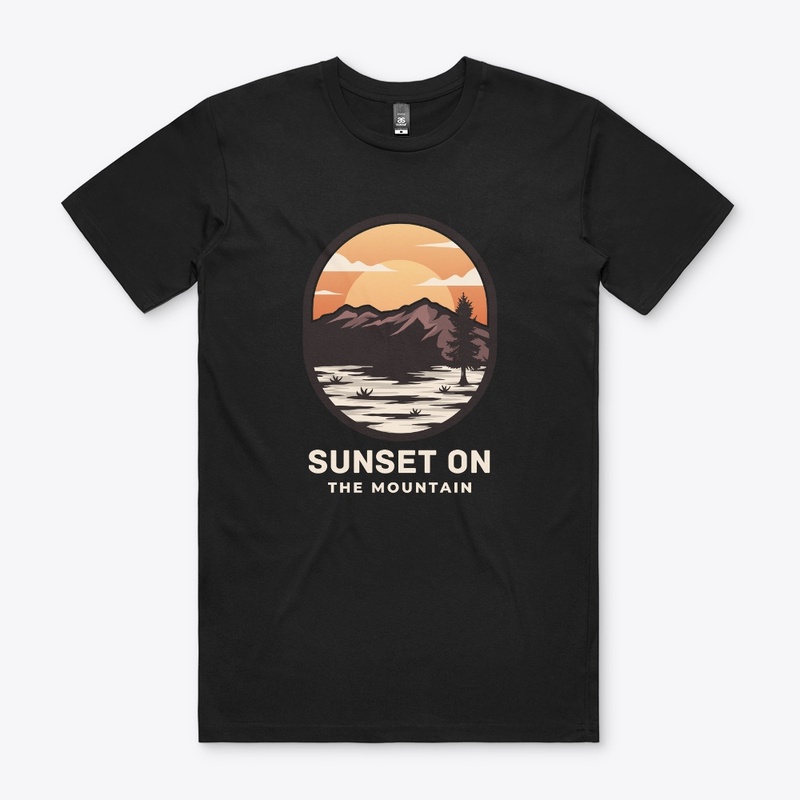 sunset on mountain