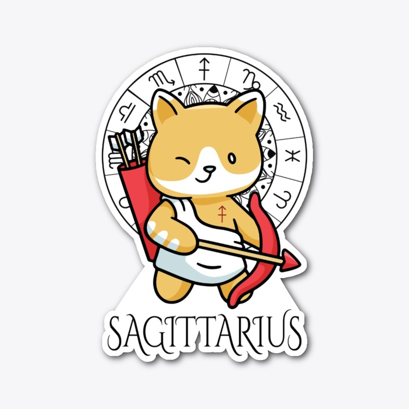 Sagittarius Zodiac White T-Shirt