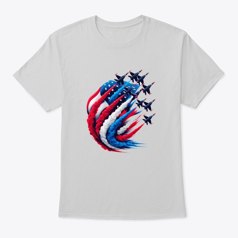 Red White Blue Jets Patriotic Military