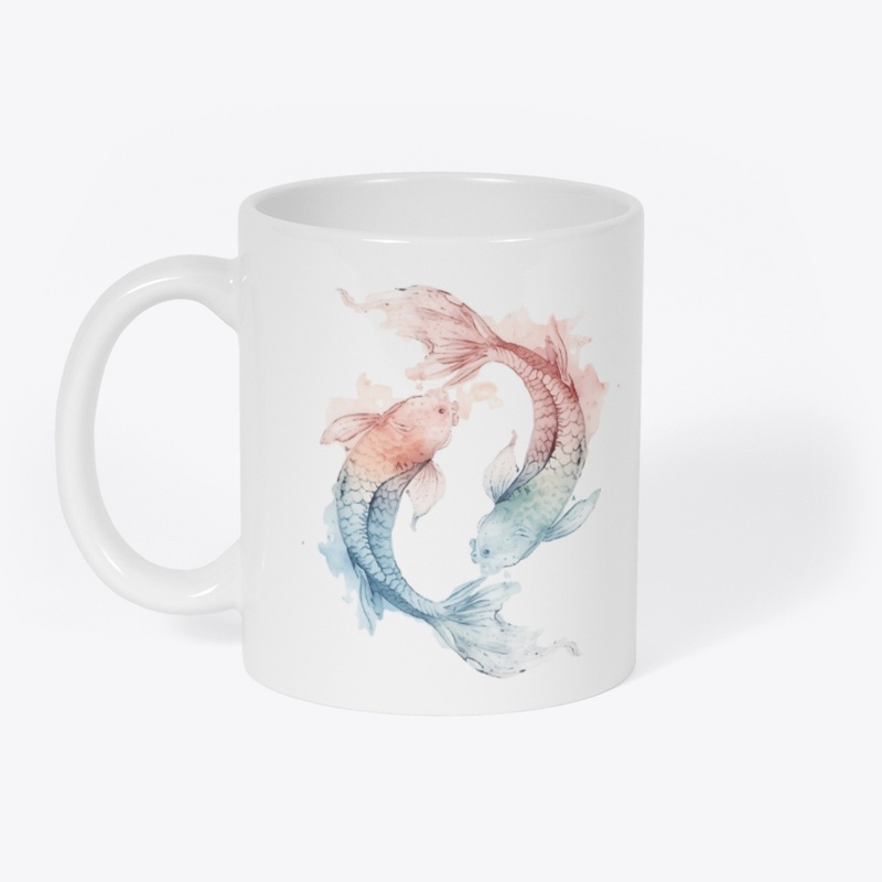 Pisces in Dreamy Light Watercolors