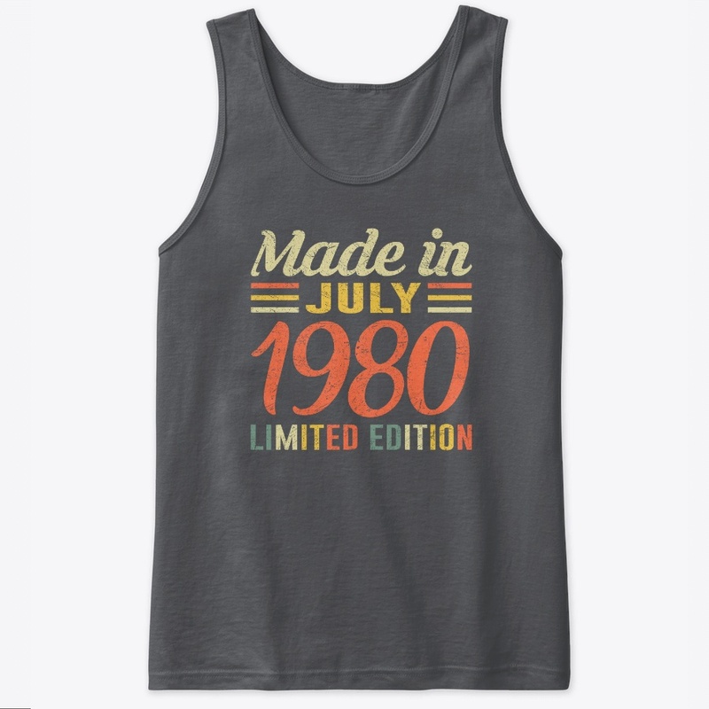 July 1980 T-shirt Born In 1980 