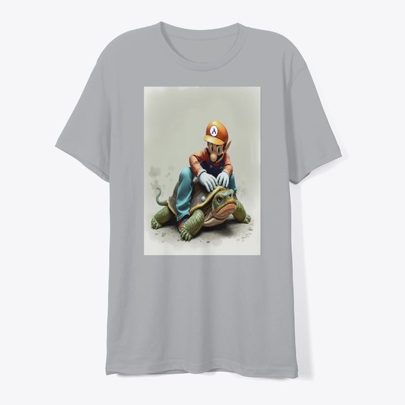 Plumber Cuddles With Turtle