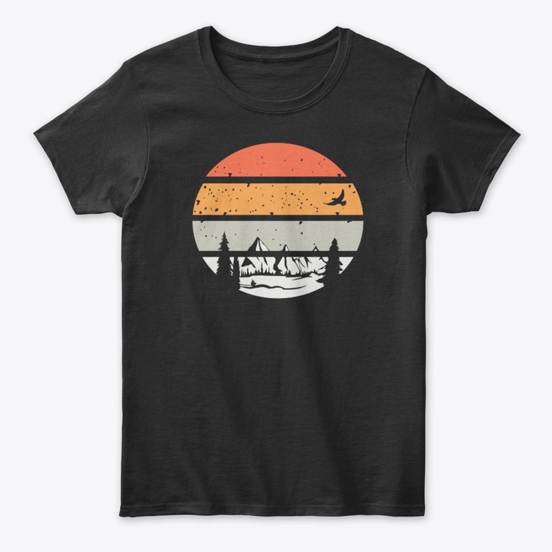 Vintage Mountain Sunset T-Shirts 