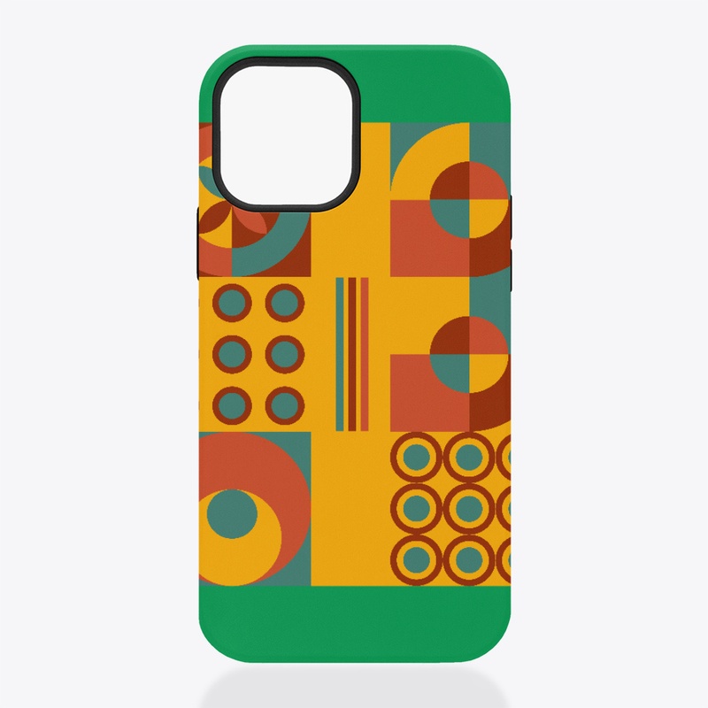 Tribal geometric design yellow