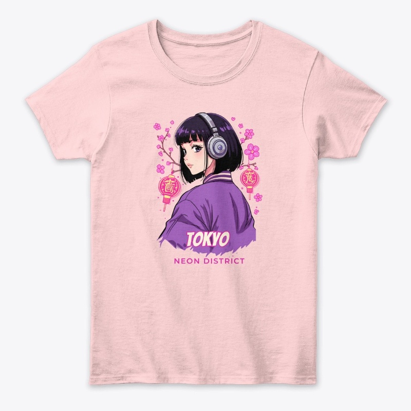 Tokyo Neon District Anime Girl