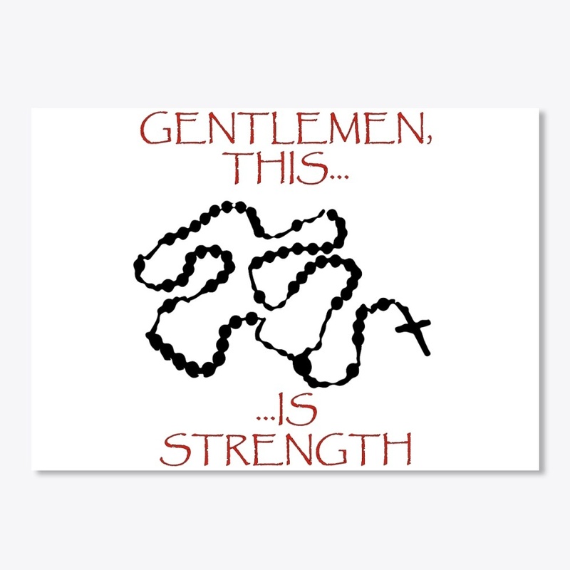 Rosary is strength - white