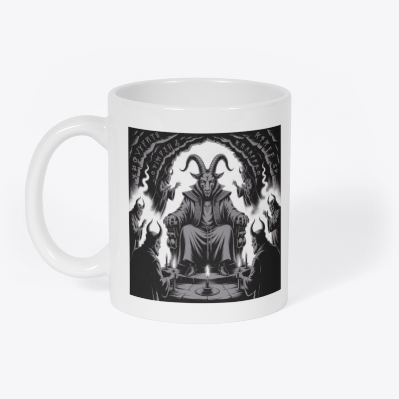 Dark Ritualwith Goat Demon and Cultists