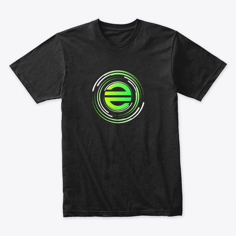 T Shirt Devv E 01   E Black T-Shirt Front