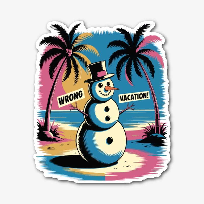 Wrong Vacation T-Shirt – Bold & Funny 