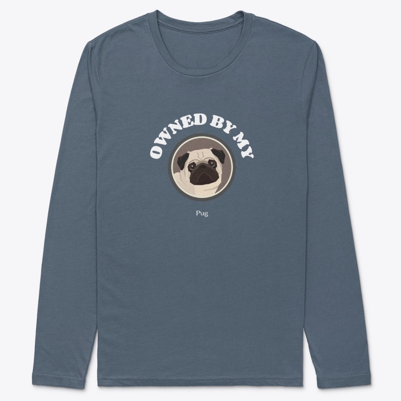 OWNED BY MY PUG CUTE DOG DESIGN