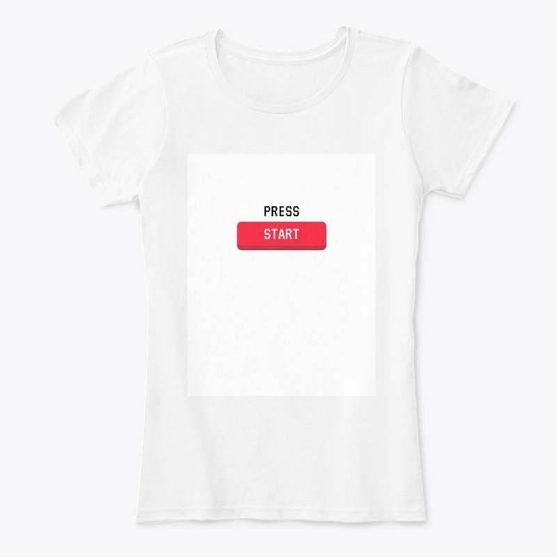 "press start" clothing